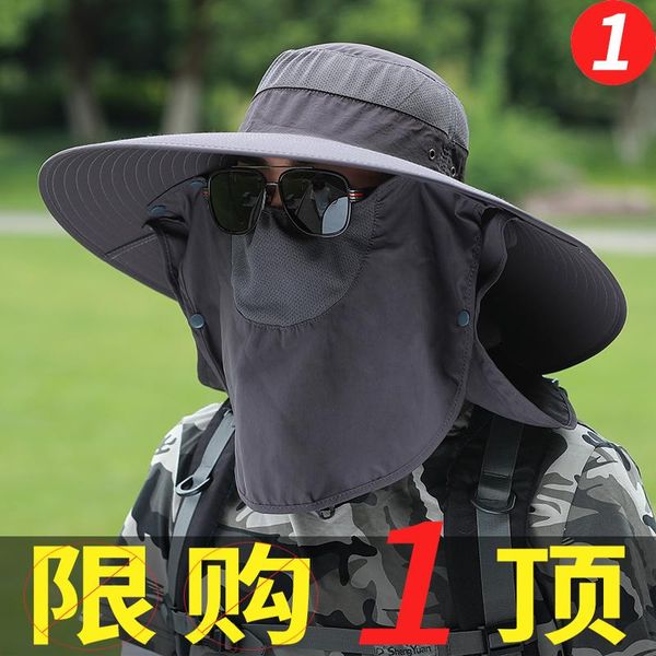

hats, scarves & gloves sets sunshade hat man summer straw outdoor sun fisherman fishing, Blue;gray
