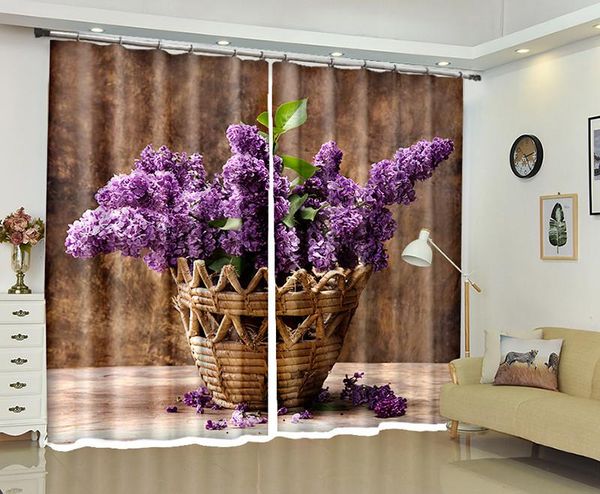

curtain & drapes pot plant window 3d curtains for bedroom living room office el home decorative wall tapestry custom size