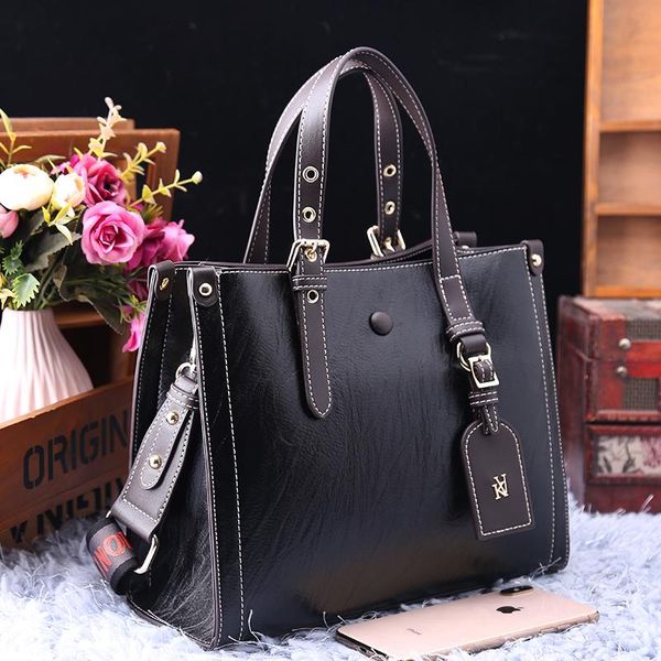 

evening bags genuine leather handbags 2021 fashion all-match large-capacity shoulder diagonal portable bag tote for women sac a main