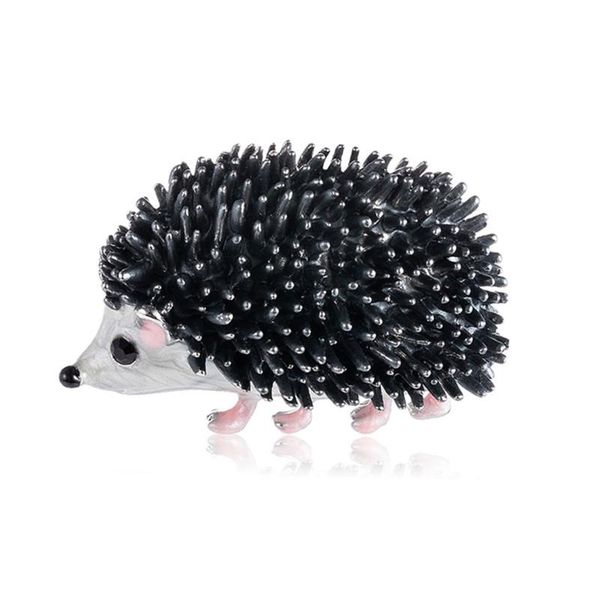 

pins, brooches style brooch grade cool cartoon oil drop little hedgehog animal, Gray