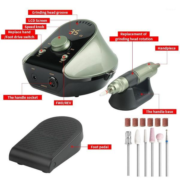 

35000rpm electric manicure machine nail drill file ceramic for nails1