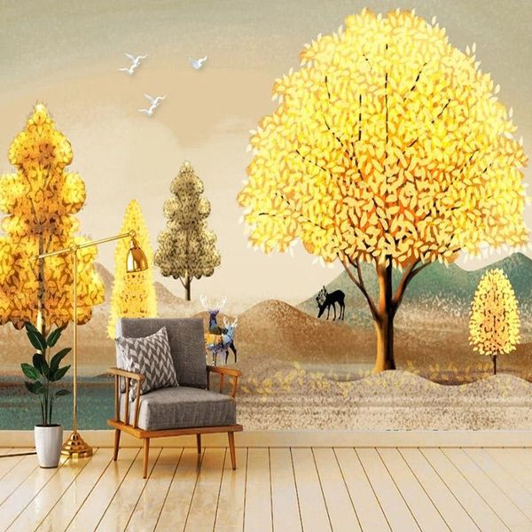 

wallpapers custom 3d wallpaper modern landscape abstract tree po wall mural living room bedroom creative home decor papel de parede 3 d
