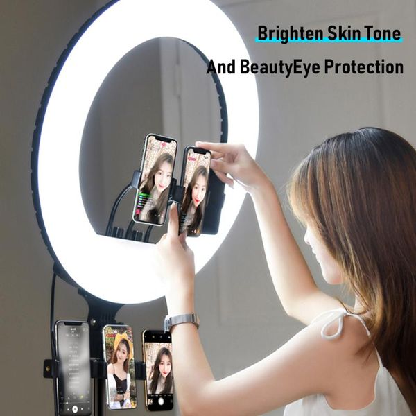 

flash heads video conference light selfie ring for ipad lappc webcam with clip youtube livecomputer monitor lamp