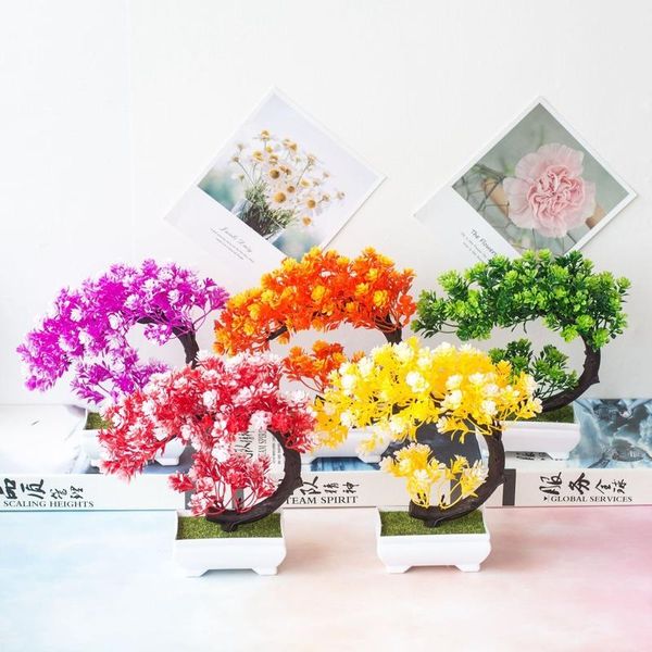 

decorative flowers & wreaths diy simulation bonsai plant flower decoration home garden el birthday party wedding celebration festival christ