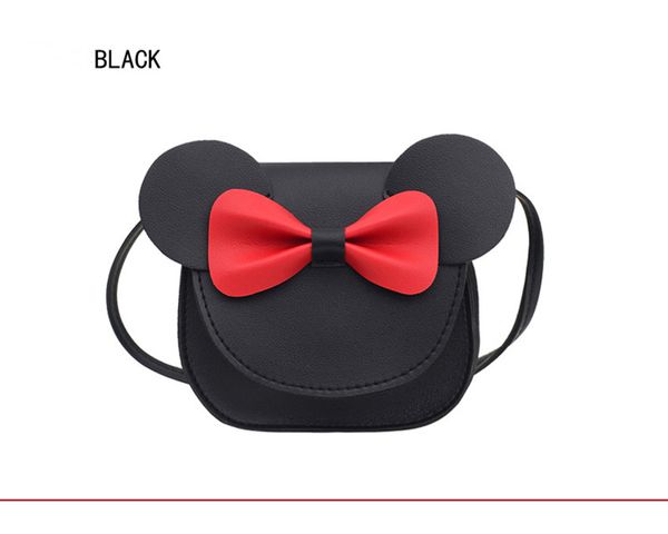 DHL garota livre moeda moeda bolsa bolsa crianças carteira pequena caixa cute mouse bow kid baby coelho ombro dinheiro saco 5 cores