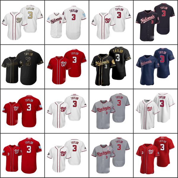 

washington nationals men 3 michael a. taylor women youthjerseys, Black;red