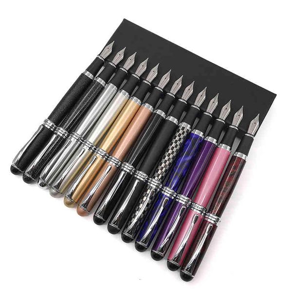

jinhao x750 fountain 0.7mm fine nib metal sier clip inking pens for writing back to school office supplies stationery