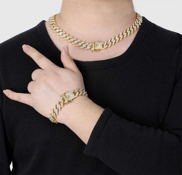 

silver bracelet, 15mm, hip hop jewelry, cuban men's and women's chains q0809