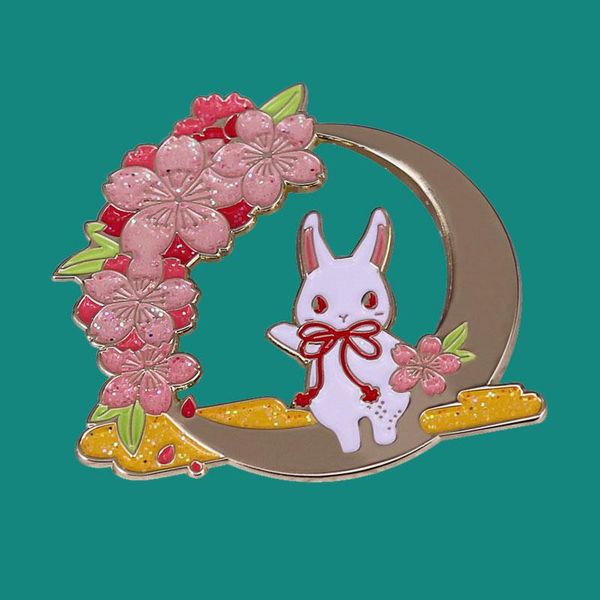 

pins, brooches enamel pins brooch collecting flowers moon lapel badges men women fashion jewelry gifts adorn backpack collar hat, Gray