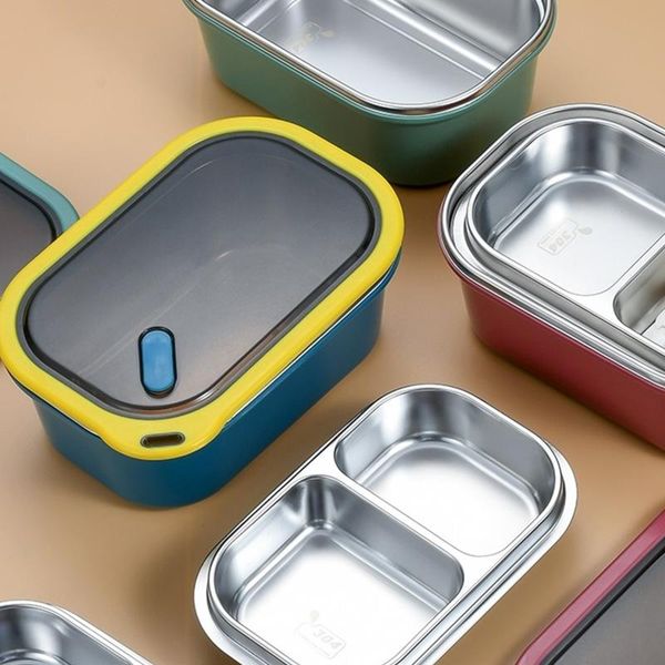 

dinnerware sets exquisite stainless steel containers portable office container storage boxes bpa-dishwasher box with lid
