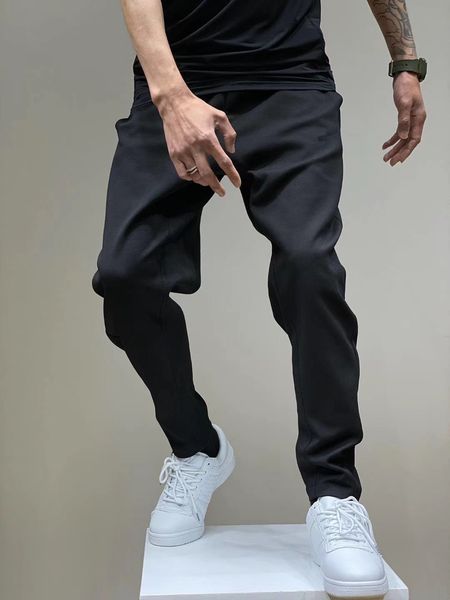 

tech fleece sport pants space cotton trousers men tracksuit bottoms mens joggers camo running pant 2 colors, Black