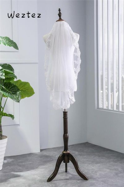 

bridal veils simple elegant veil with comb wedding accessories ivory white lace edge short ts009, Black