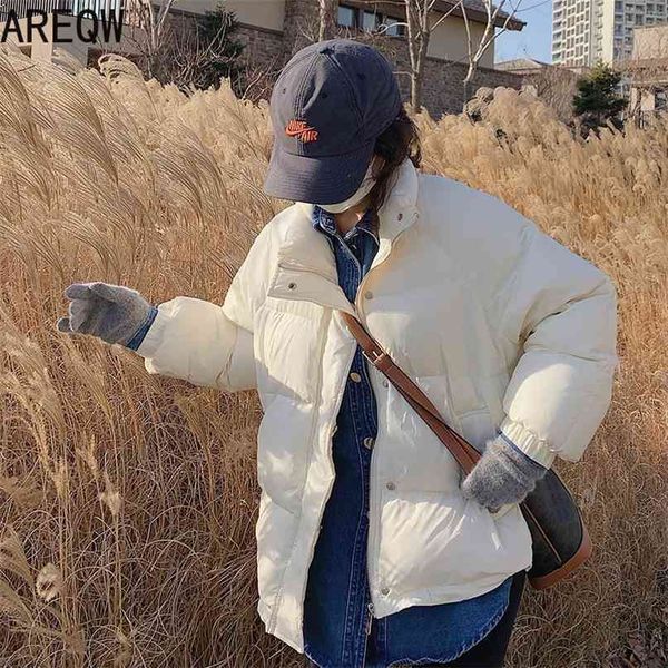 

women puffer jacket autumn winter parkas pink black white 210923
