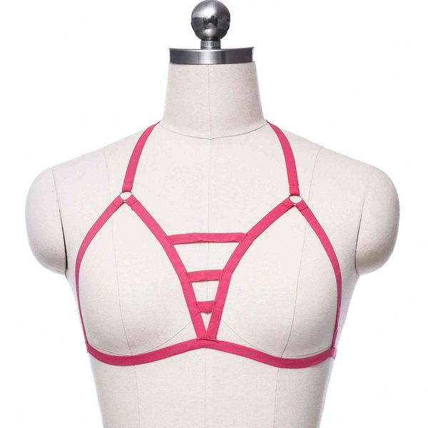 

bamboo like harness gathering strap bra fun underwear s0025, Black;white
