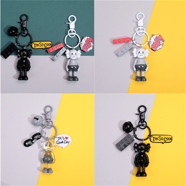 

resin keychain cute fashion car accessories creative transparent figures for both men and women manual diy, Silver