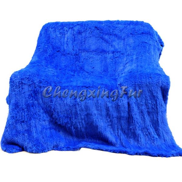 

blankets cx-d-10 knit fur throw blanket knitted for bedroom