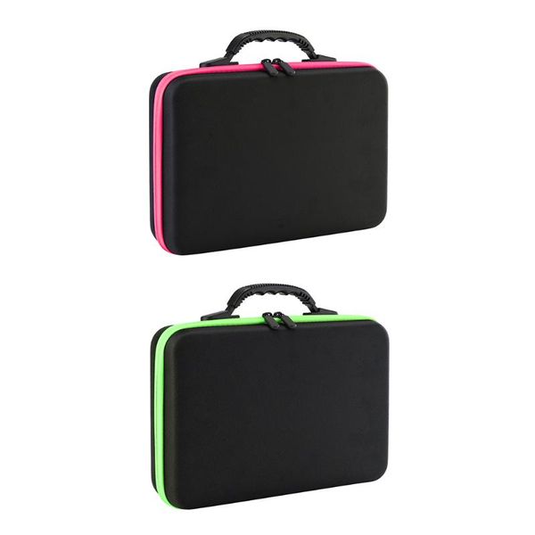 

oil storage bag 60 slots portable perfume organizer zipper handbag cosmetics container sundries case bags