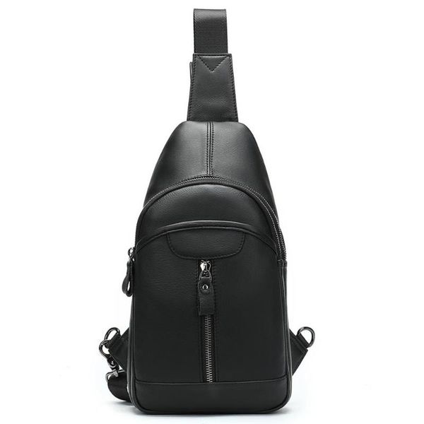 

vintage leather one strap handbag chest bag men cross body shoulder waist bags