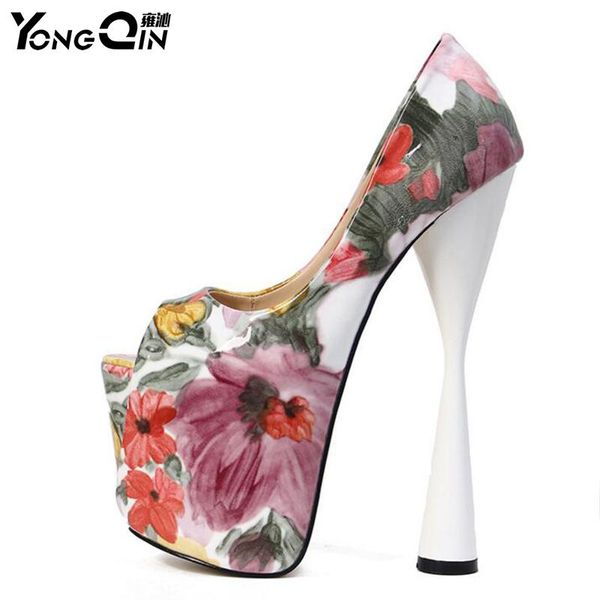 

women ultra high heels 20cm pumps shoes sandals womens size 34-43, Black