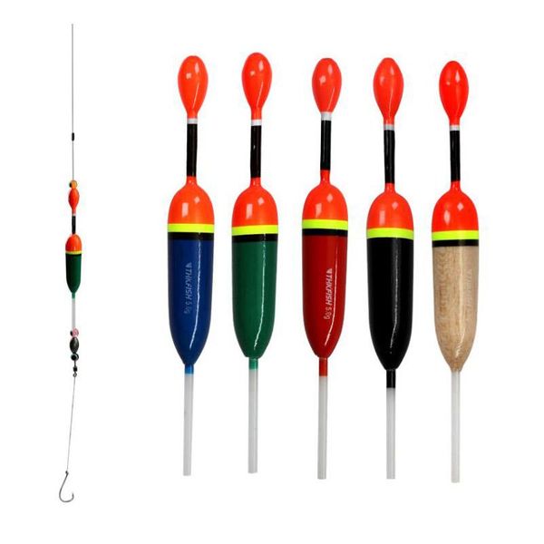 

fishing accessories 5pcs/lot 15g 5g slip float bobber rigs balsa wood