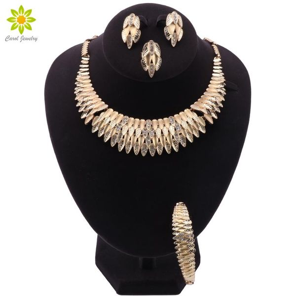 

earrings & necklace african jewelry sets gold color dubai women bracelet ring luxury ethiopian jewellery for wedding, Silver