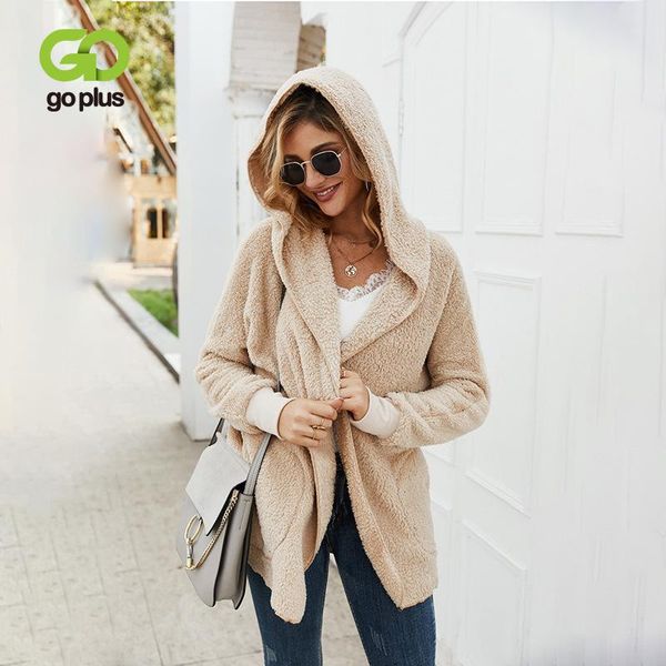 

women's wool & blends goplus 2021 knitted sweater cardigan autumn winter women korean style ladies outerwear loose pockets coats, Black