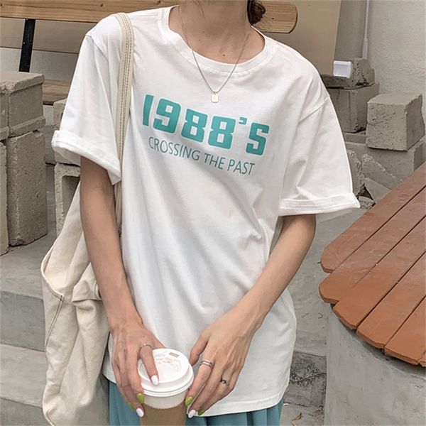 

women's blouses & shirts hzirip women's cotton t-shirts, short sleeves and chic t-shirts, for women, with patterns, of summer yddg, White