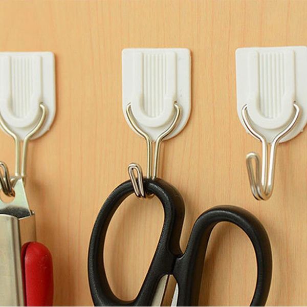

hooks & rails storage wall hanger door racks bathroom strong adhesive sticky hook towel holder kitchen accessories
