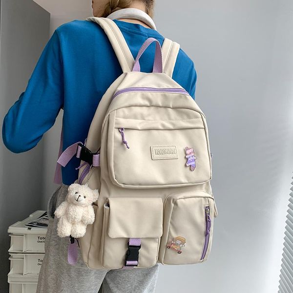 

backpack men male canvas gray casual rucksacks 15inch lapbackpacks college student school bag women mochila