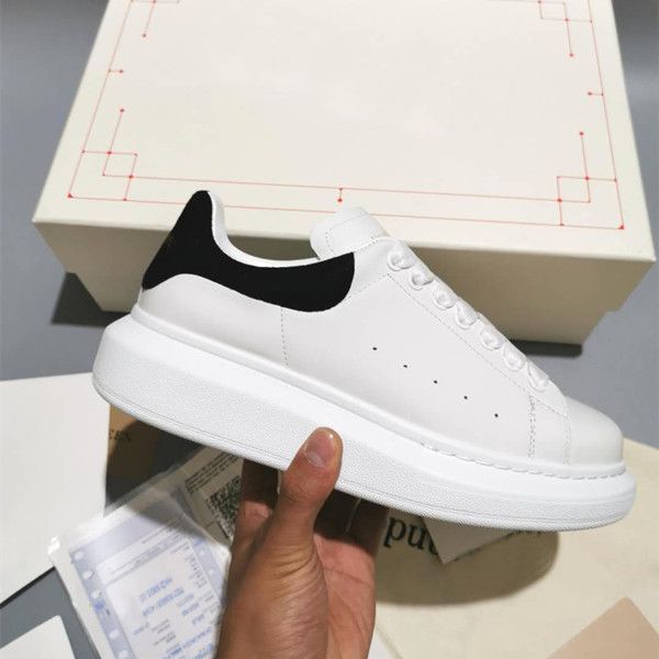 

2021 classic style casual shoe luxury white black women men leather flat sneakers low shoes platform chaussures designer mens trainers