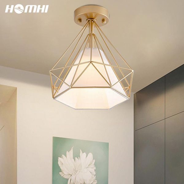 

ceiling lights gold diamond luminaire for living room led nordic decoration salon iron bedroom foyer hallways