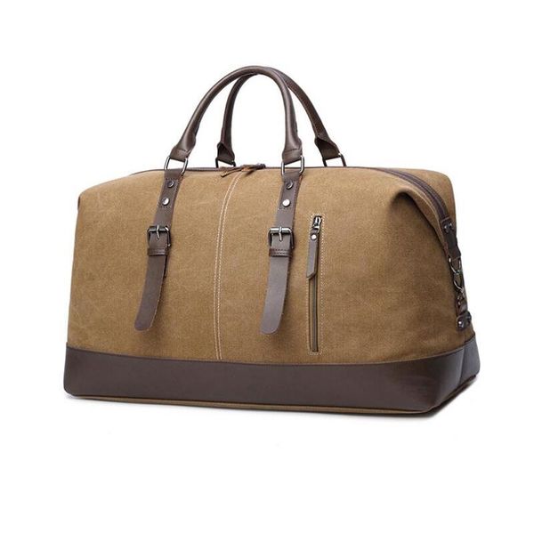 

duffel bags canvas men travel large solid duffle bag travelling bolsa de viagem big 2021
