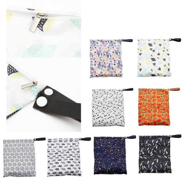 

cloth diapers w3jf waterproof reusable wet bag printed pocket nappy bags pul travel dry 29x36cm diaper