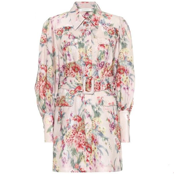 

australian autumn vintage print lace-up temperament shirt, Black
