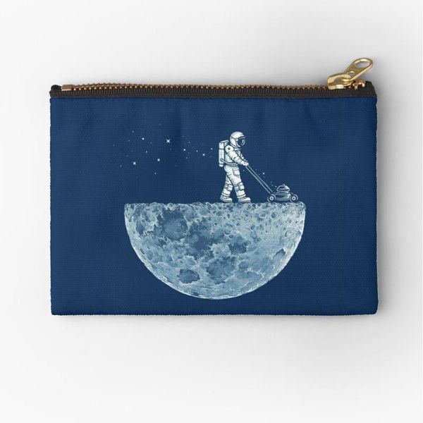 

cosmetic bags & cases women astronaut and moon printed fashion cosmetics organizer bag for travel colorful storage lady small gift