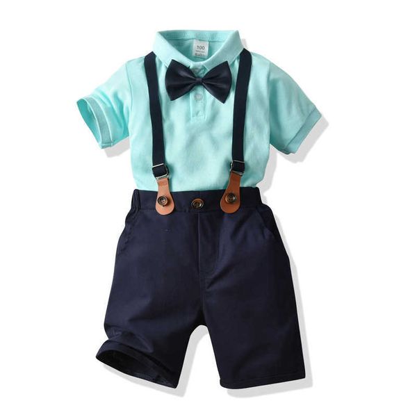 Modische formelle Kleidung für Jungen, Hemden, Hosen, Sets, 0–6 Jahre, kühle Sommer-Outfits für Kleinkinder, Kinder, Kleinkinder, G1023