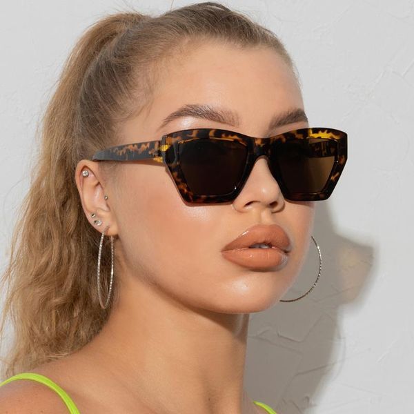 

sunglasses longkeeper square cat eye ladies vintage brand designer black leopard women sun glasses gafas de sol, White;black