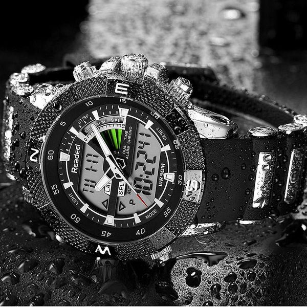 Orologi sportivi da uomo Orologio al quarzo da uomo di moda LED Army Military Wrist Man Clock Top Relogio Masculino READEEL Orologi da polso