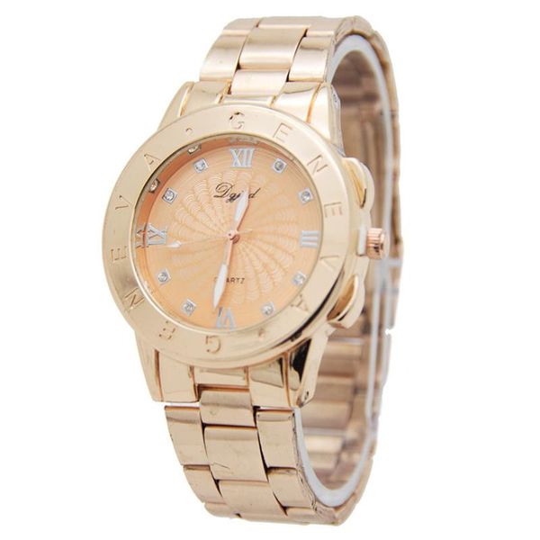

luxury fashion gold silver watch women ladies men flash diamond stainless steel dress quartz wrist relogio feminino #e wristwatches, Slivery;brown