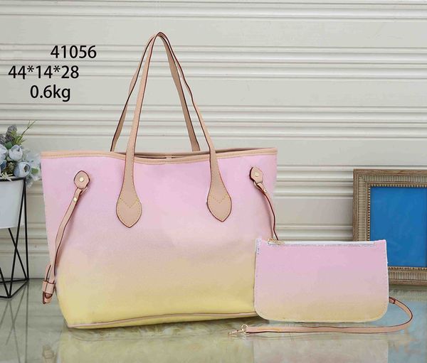 

classic handbag women 2pcs set totes handbags clutch lady shoulder bags hobo boston bag credit card holder coin purse 44