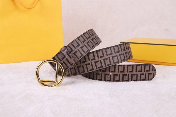 

designer belt for mens width 3.8 cm fashion genuine leather belts f buckle letter cintura ceintures belt womens waistband with box, Black;brown