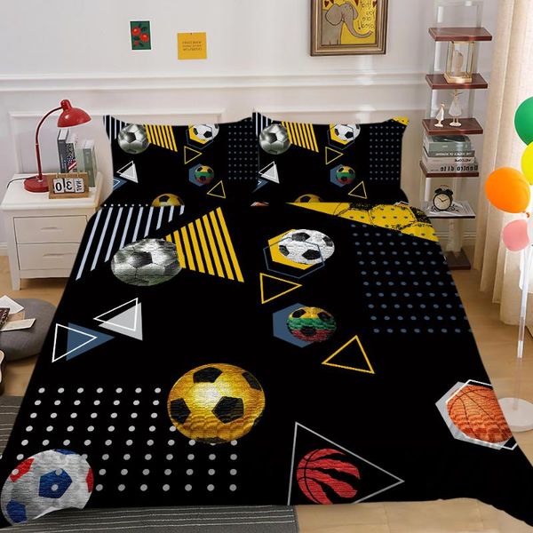 

bedding set king size black color print  duvet cover home use double full single unique design bed quilt sets
