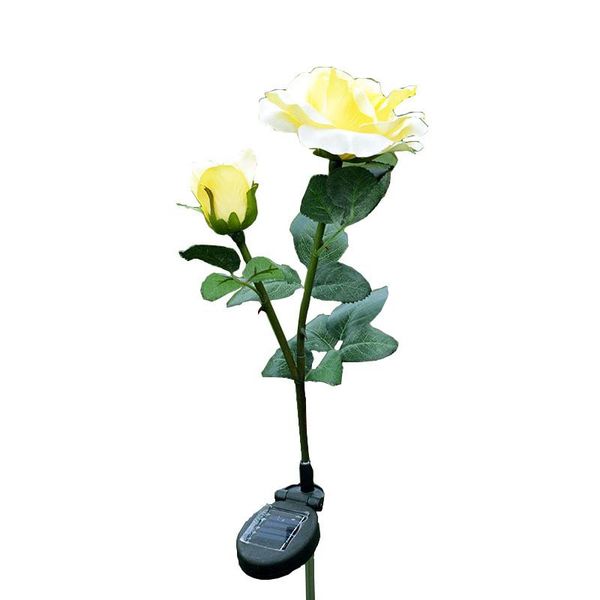

lawn lamps 2 head solar led decorative outdoor lamp sun rose light