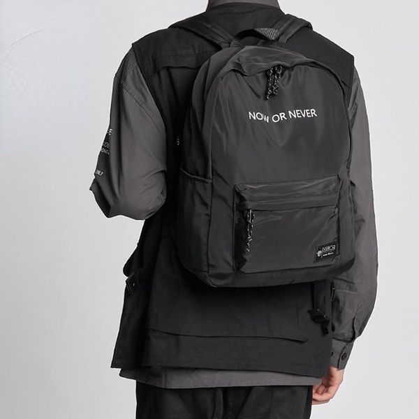 

backpack college student bag boy schoolbag fashion trend designer men rucksack large capacity 2021 travel bags