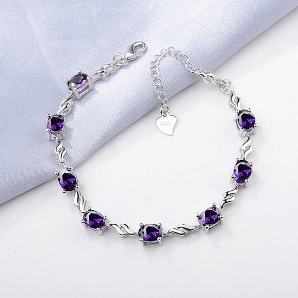 

link, chain opal bracelets women fashion handwrist jewelry accessories hands decorations female alloy bracelet 17 cm rhinestone, Black