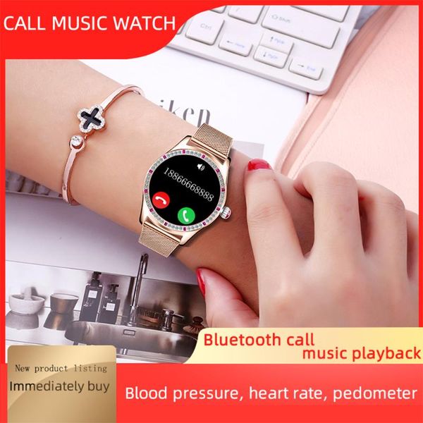 

ladies smart watch call fitness bracelet touch screen women's smartwatches 2021 music player exclusive female features watches