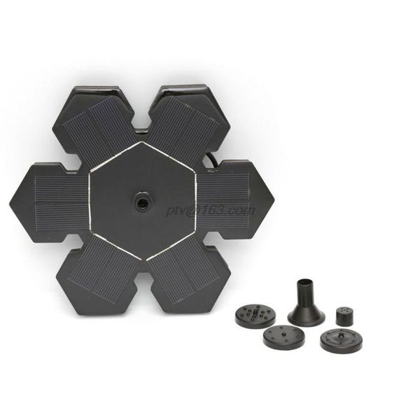 

snowflake shape miniature floating solar fountain pond monocrystalline panel easy installation garden water pump decor decorations