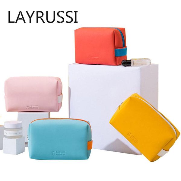 

cosmetic bags & cases layrussi fashion pu travel women makeup bag beauty leather toiletry organizer for female girl make up