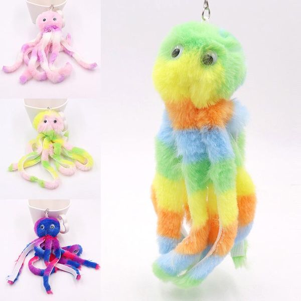 

keychains 1pcs fashion cute color striped ocs keychain pendant ladies bag car gift s78, Silver