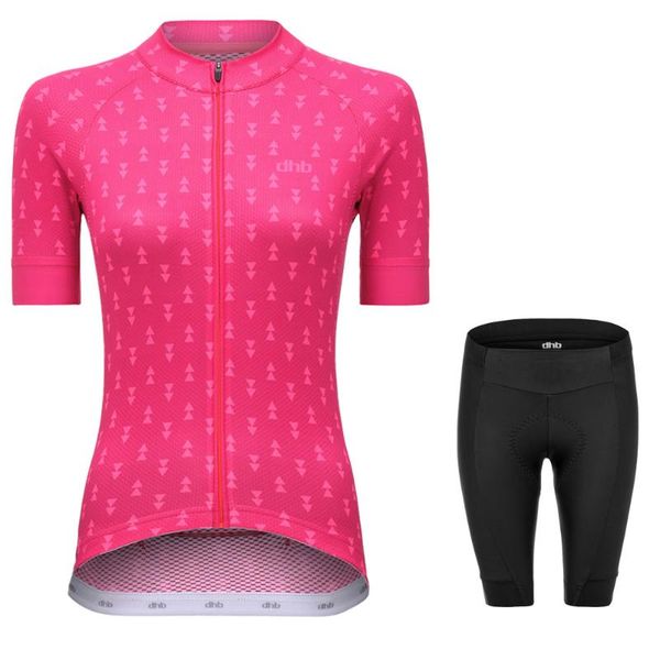 

racing sets dhb women's cycling jerseys 2021 est summer breathable shorts lady's clothing ropa ciclismo bike uniform multicolor, Black;blue